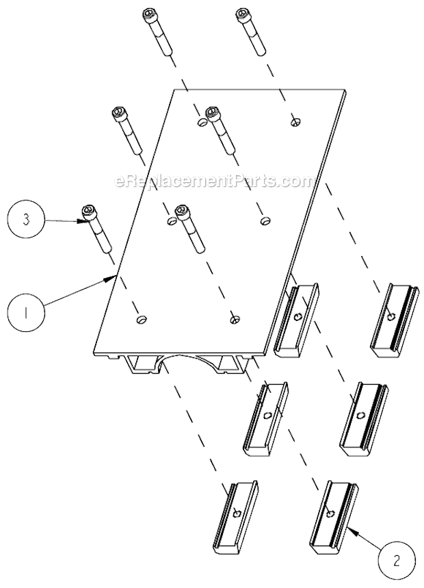 Page F Diagram and Parts List for MK-1590  MK Diamond Concrete Saw
